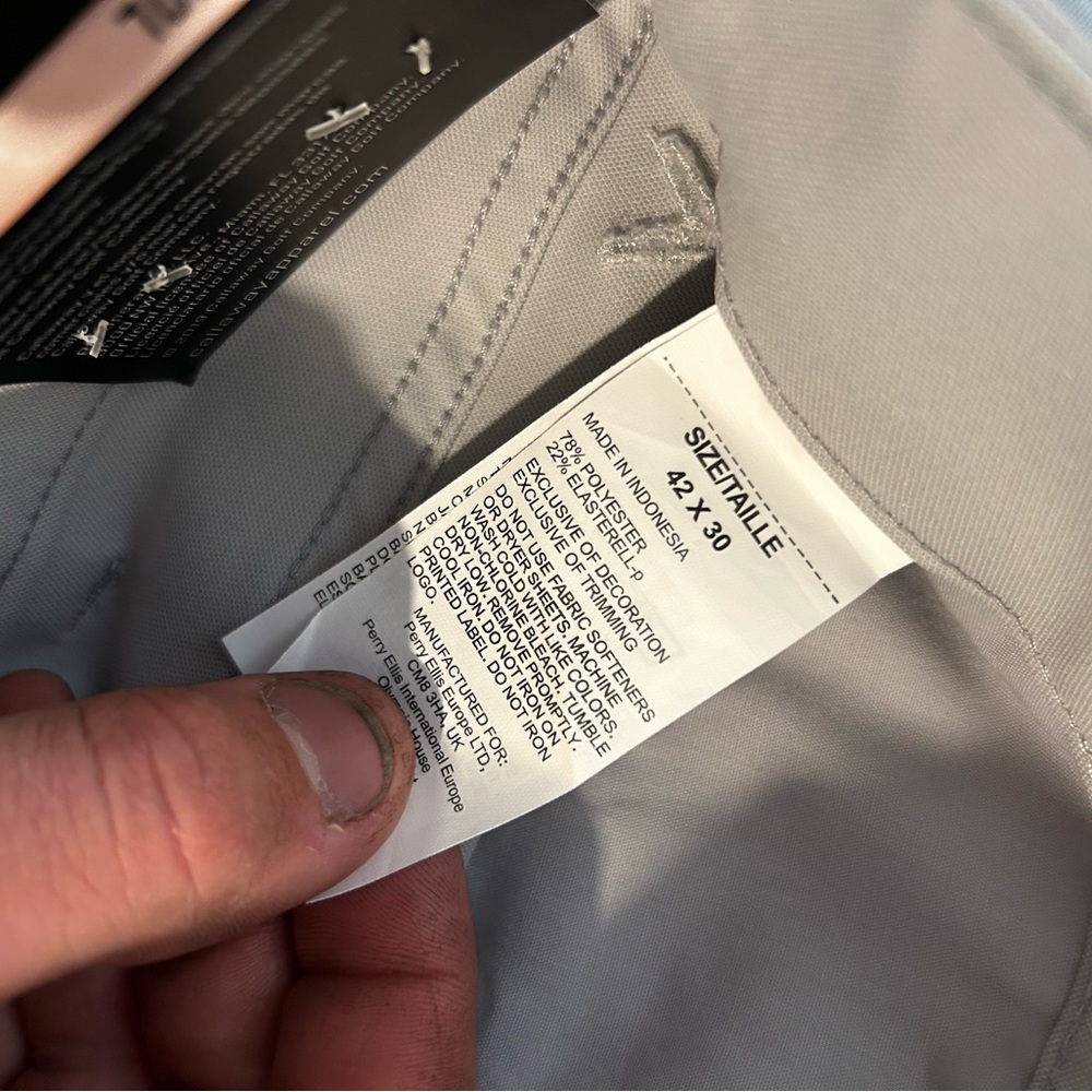 NWT Callaway Light Gray Men's GOLF Trousers - Picture 7 of 8
